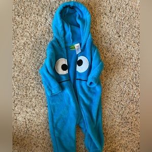 Cookie Monster onesie 3-6 months great condition